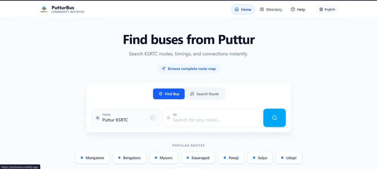 Puttur Bus