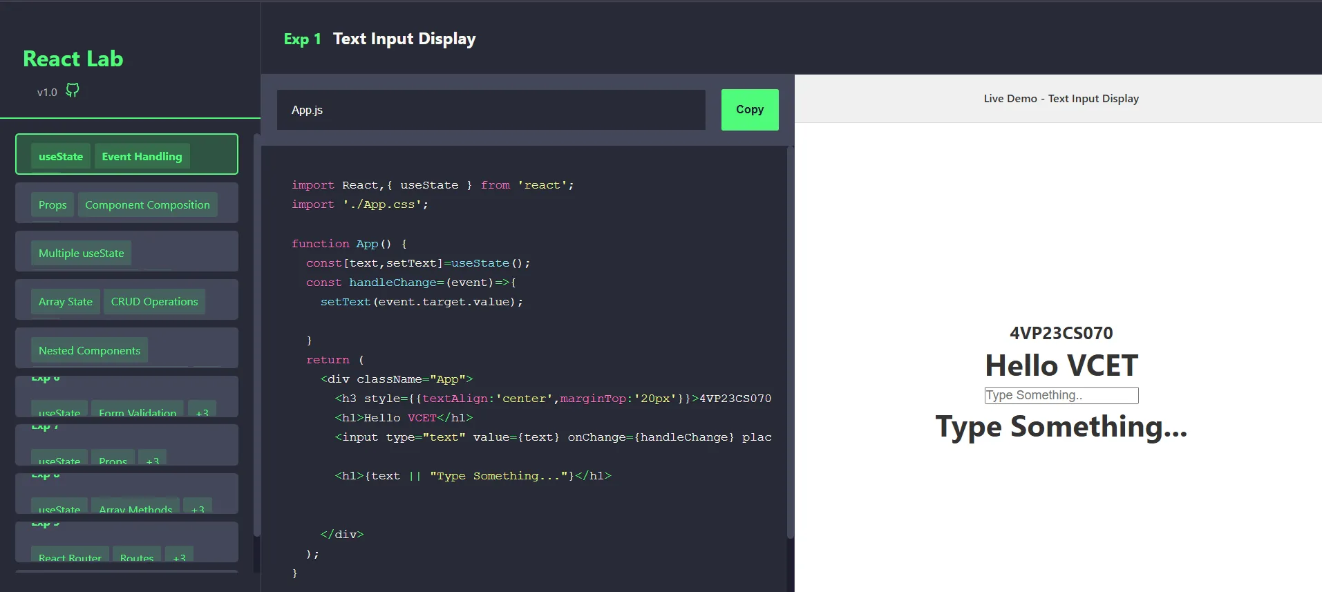 React Lab