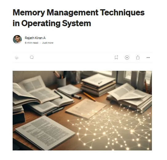 Memory Management Techniques in Operating System