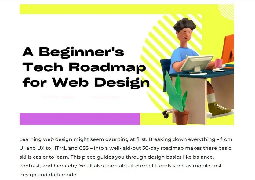 A Beginner's Tech Roadmap for Web Design